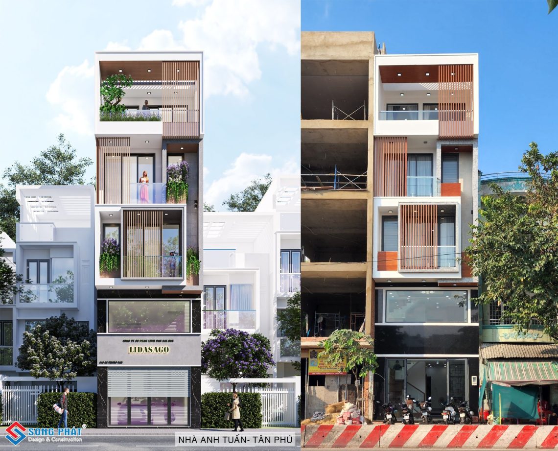 4 nguyên nhân chính khiến mặt tiền nhà sau thi công không giống phối cảnh 3D!!! – Xây Dựng Song Phát