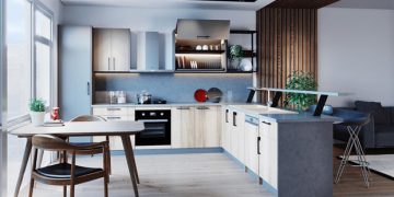 cách bố trí phòng bếp đẹp