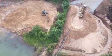 Gia Lai: “Núp bóng” nạo vét lòng hồ thủy điện Ialy để khai thác cát trái phép