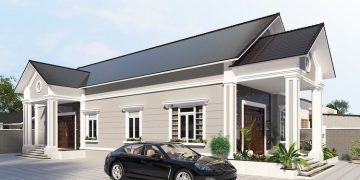 49+ Mẫu nhà cấp 4 chữ L mái tôn đẹp, đơn giản, chi phí thấp