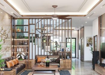 150 Mẫu vách ngăn phòng khách và bếp nhà cấp 4 đẹp hiện đại 2023